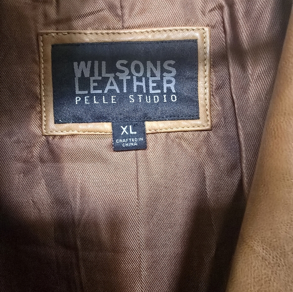Vintage Wilsons Leather Tan Leather Star Jacket - Picture 2 of 6